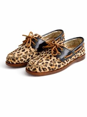 Sperry Top-Sider Leopard Print Boat Shoe - Size 7